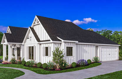 Modern Farmhouse House Plan #4534-00075 Elevation Photo