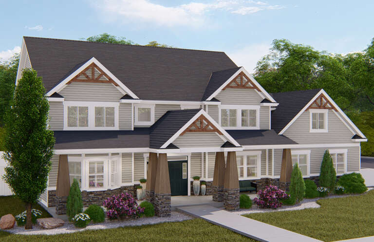 Craftsman House Plan #2802-00150 Elevation Photo