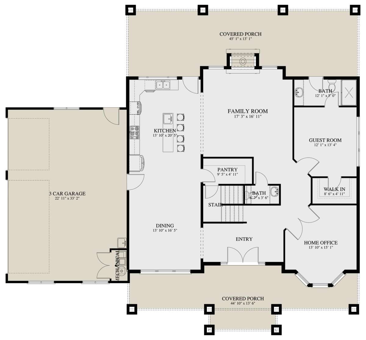 Main Floor  for House Plan #2802-00150