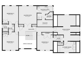 Second Floor for House Plan #2802-00150