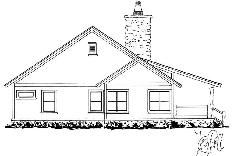 Country House Plan #1907-00058 Elevation Photo