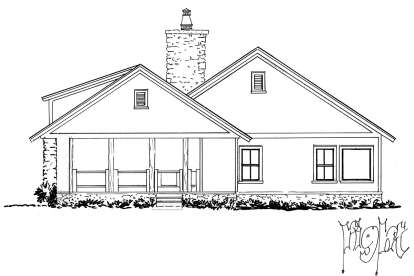 Country House Plan #1907-00058 Elevation Photo