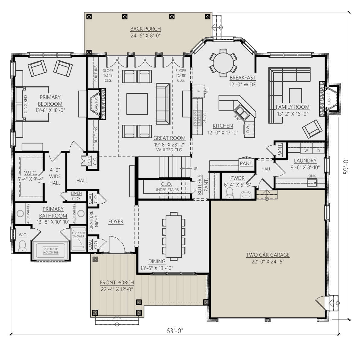 Main Floor  for House Plan #8687-00004