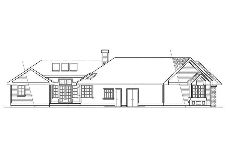 Traditional House Plan #035-01009 Elevation Photo