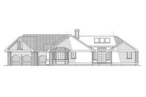 Traditional House Plan #035-01009 Elevation Photo