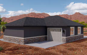 Modern House Plan #2802-00151 Elevation Photo