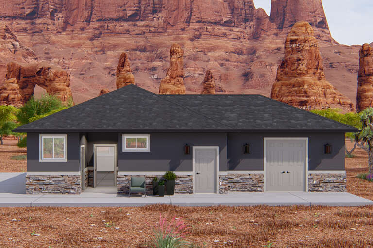 Modern House Plan #2802-00151 Elevation Photo