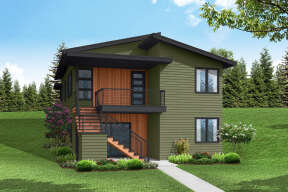 Modern  House Plan #035-01011 Elevation Photo