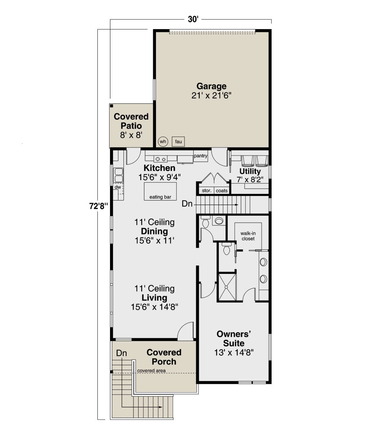 Main Floor  for House Plan #035-01011