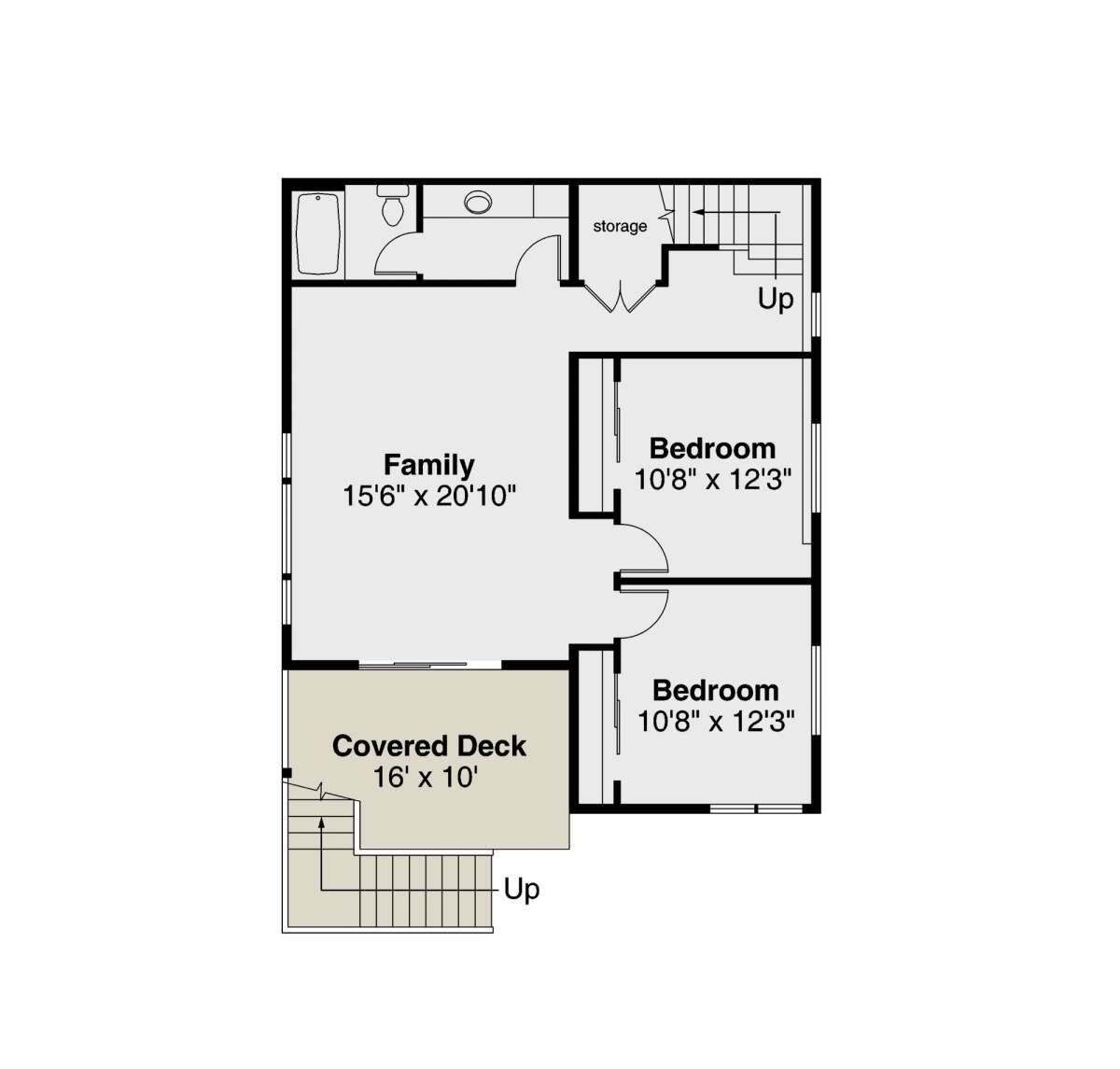Basement for House Plan #035-01011