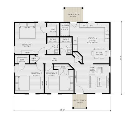 House Plan House Plan #27167 Drawing 1