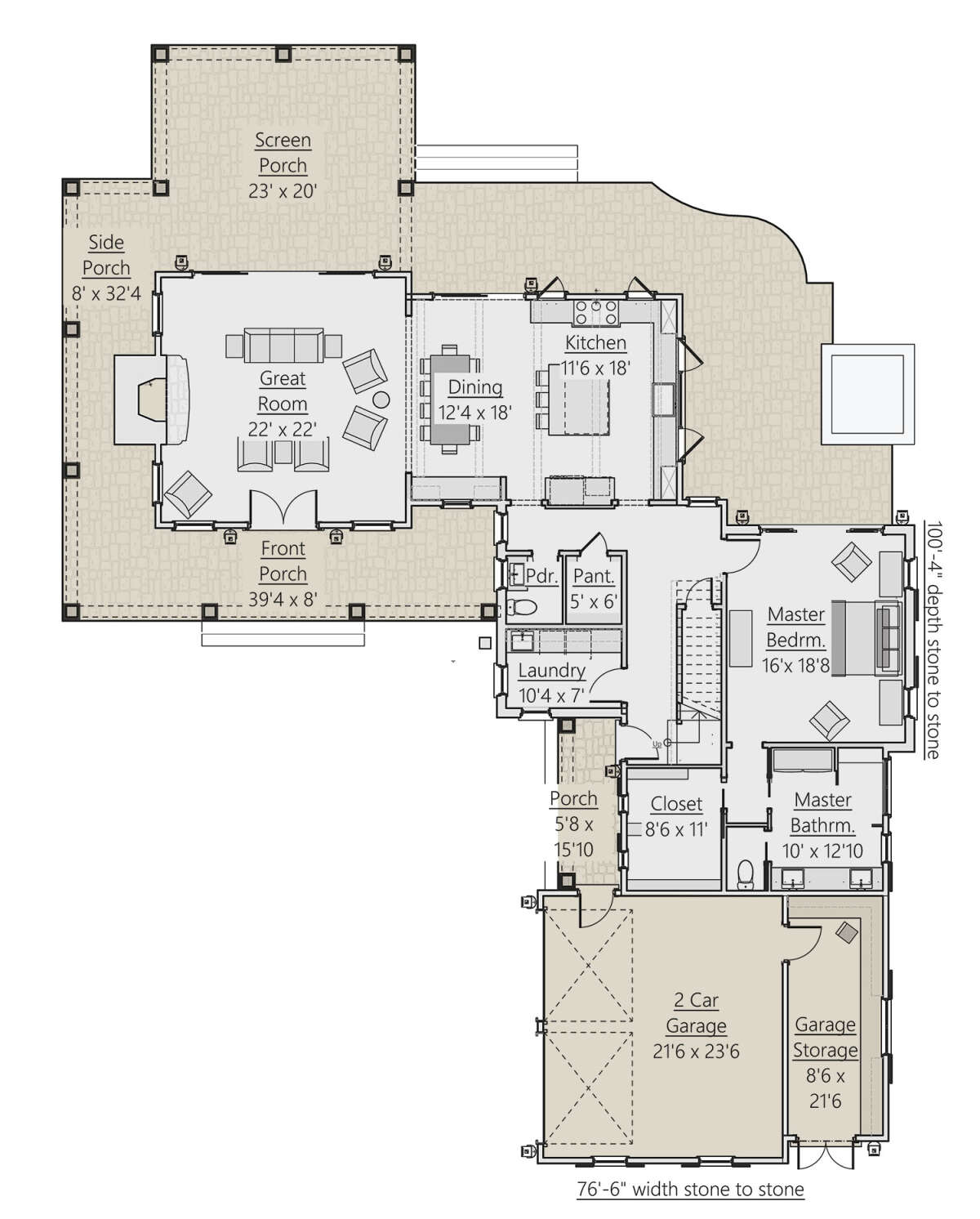 Main Floor  for House Plan #8687-00006