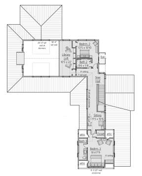 Second Floor for House Plan #8687-00006