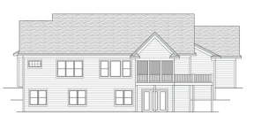 Ranch House Plan #098-00006 Elevation Photo