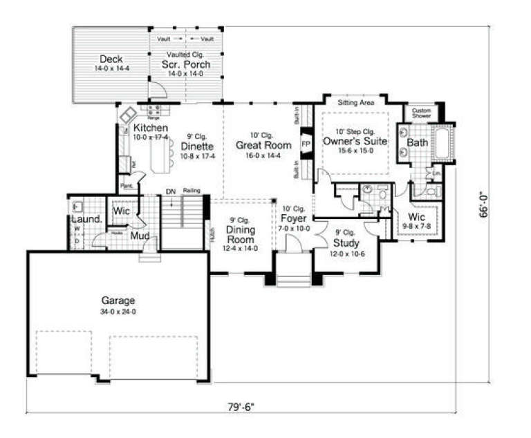 House Plan House Plan #2717 Drawing 1