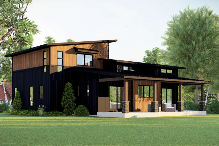 Contemporary House Plan #5032-00154 Elevation Photo