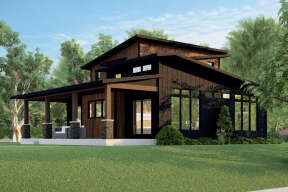 Contemporary House Plan #5032-00154 Elevation Photo