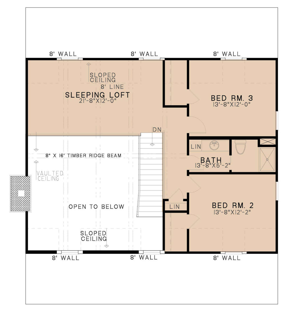 Second Floor for House Plan #8318-00253