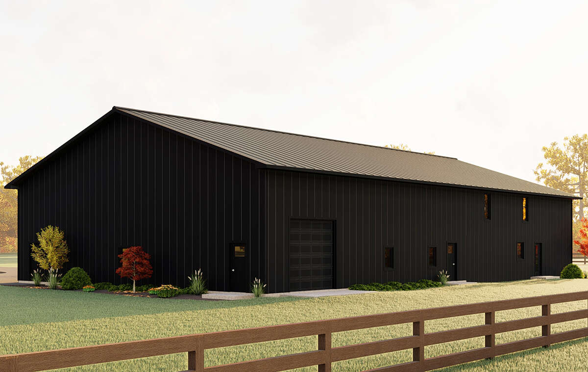 Barn Plan: 4,913 Square Feet, 4 Bedrooms, 3.5 Bathrooms