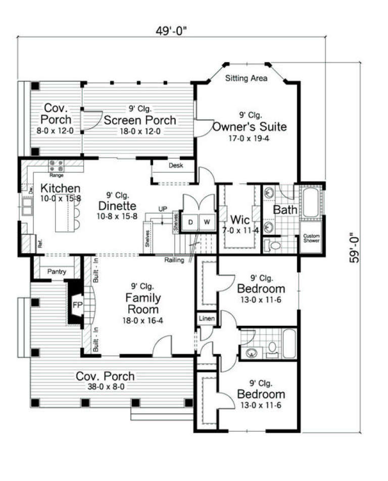 House Plan House Plan #2718 Drawing 1