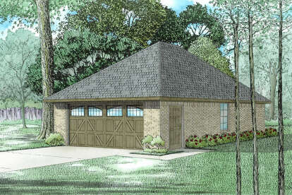 European House Plan #110-01082 Elevation Photo