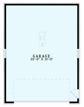 Garage Floor for House Plan #110-01082