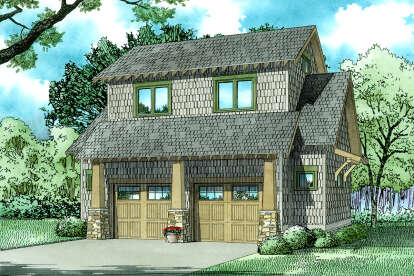 1 Bed, 1 Bath, 509 Square Foot House Plan - #110-01083
