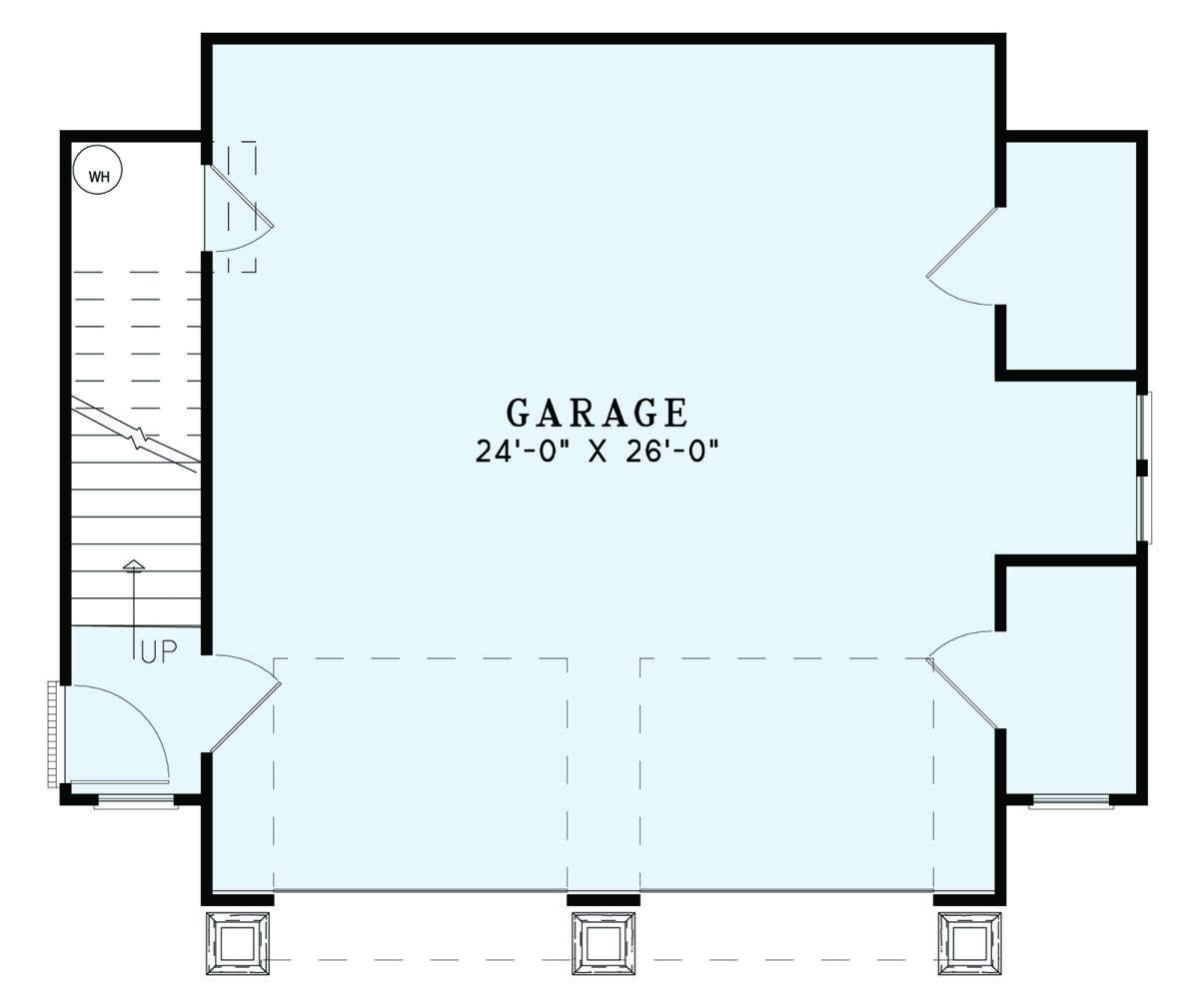 Garage Floor for House Plan #110-01083