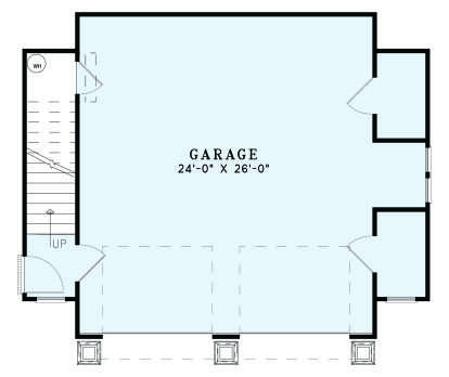 Garage Floor for House Plan #110-01083