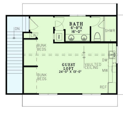 Second Floor for House Plan #110-01083