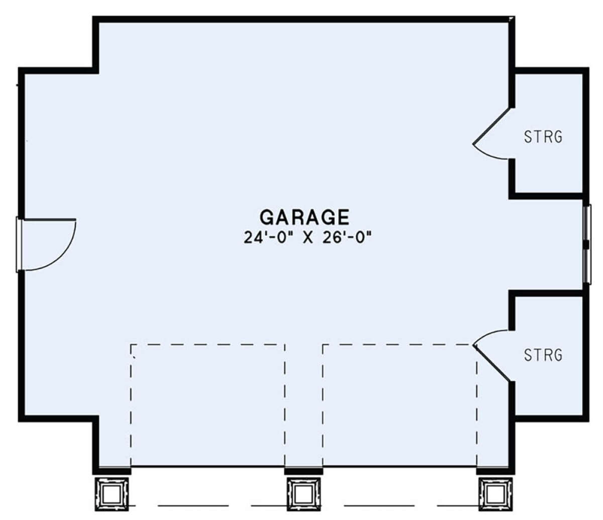 Garage Floor for House Plan #110-01084