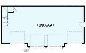 Garage Floor for House Plan #110-01085