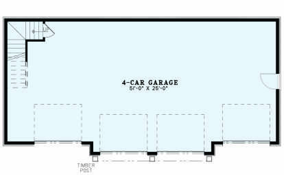 Garage Floor for House Plan #110-01085