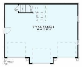 Garage Floor for House Plan #110-01086