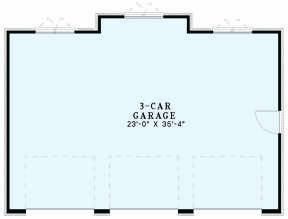 Garage Floor for House Plan #110-01088