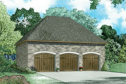 European House Plan #110-01089 Elevation Photo