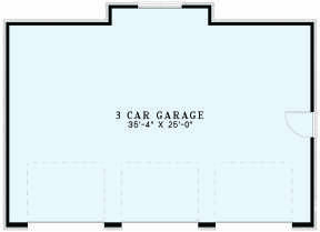 Garage Floor for House Plan #110-01089