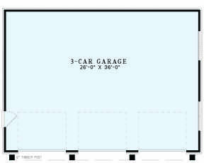 Garage Floor for House Plan #110-01091