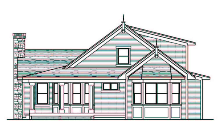 Southern House Plan #098-00008 Elevation Photo
