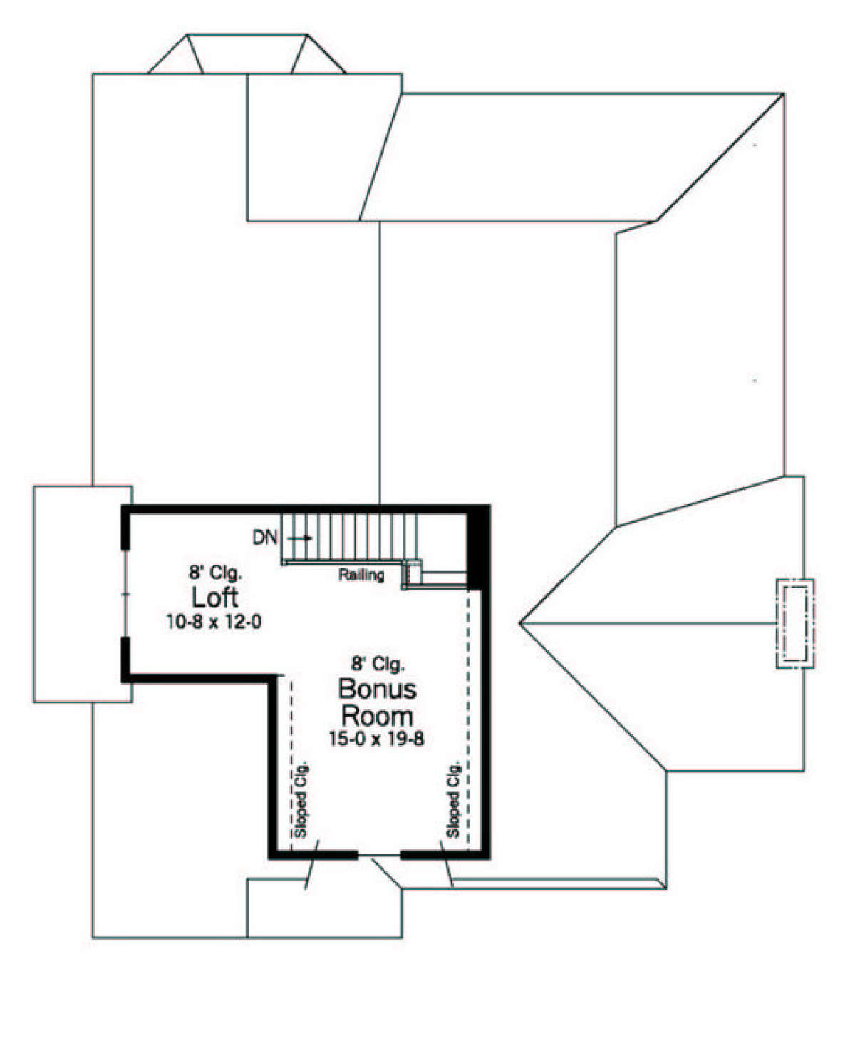 Second Floor for House Plan #098-00008