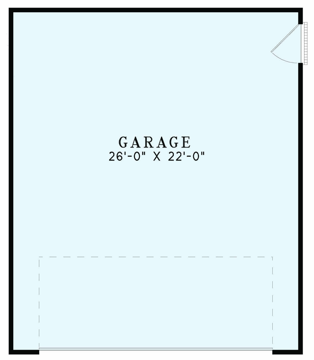 Garage Floor for House Plan #110-01092