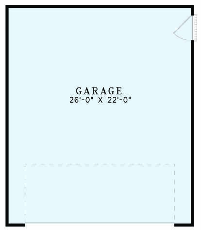 Garage Floor for House Plan #110-01092