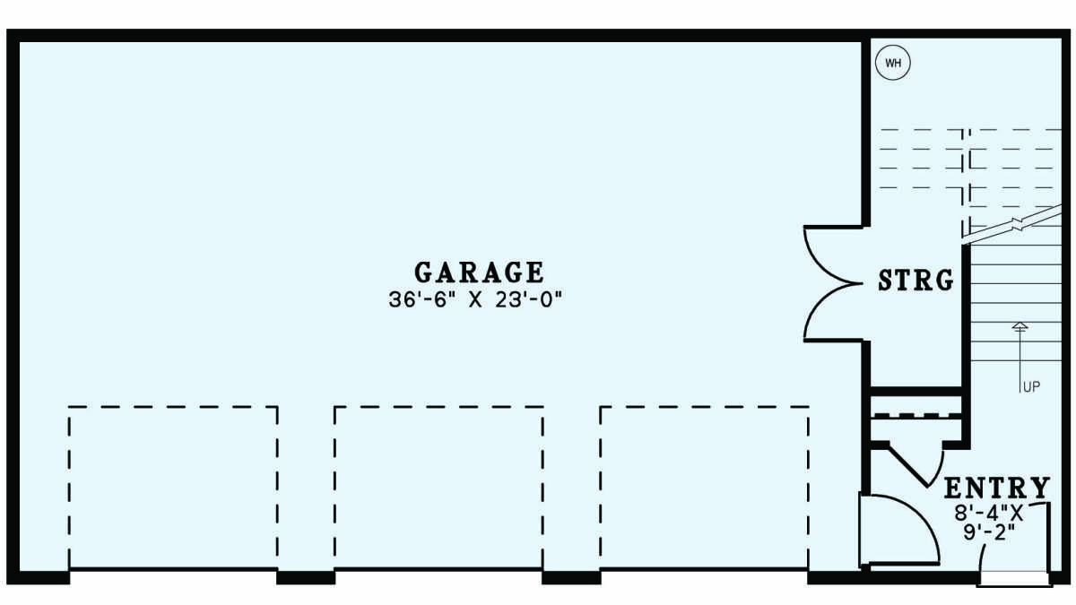 Garage Floor for House Plan #110-01093