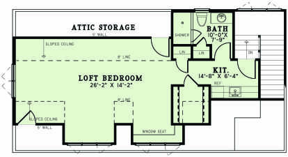 Second Floor for House Plan #110-01093