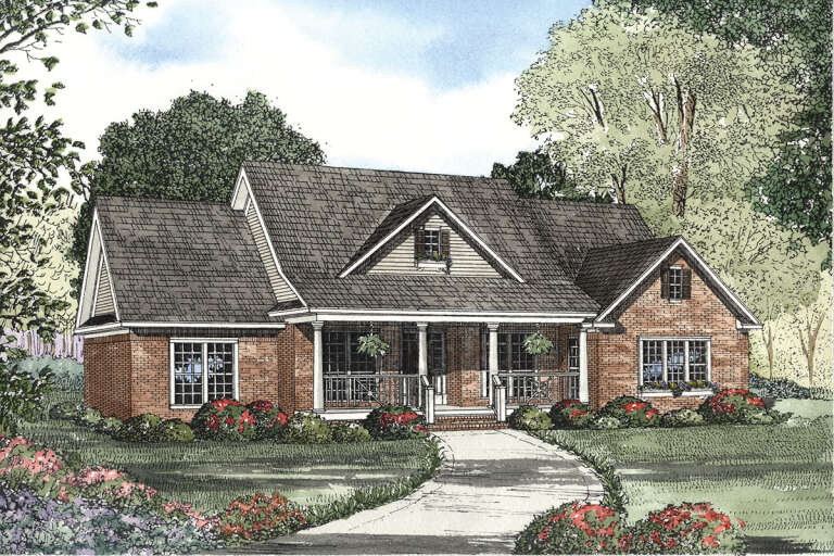 Country House Plan #110-01094 Elevation Photo