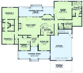 Main Floor  for House Plan #110-01094