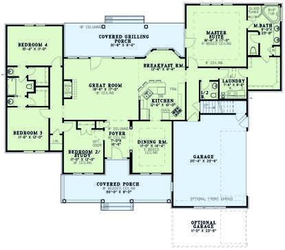 Main Floor  for House Plan #110-01094