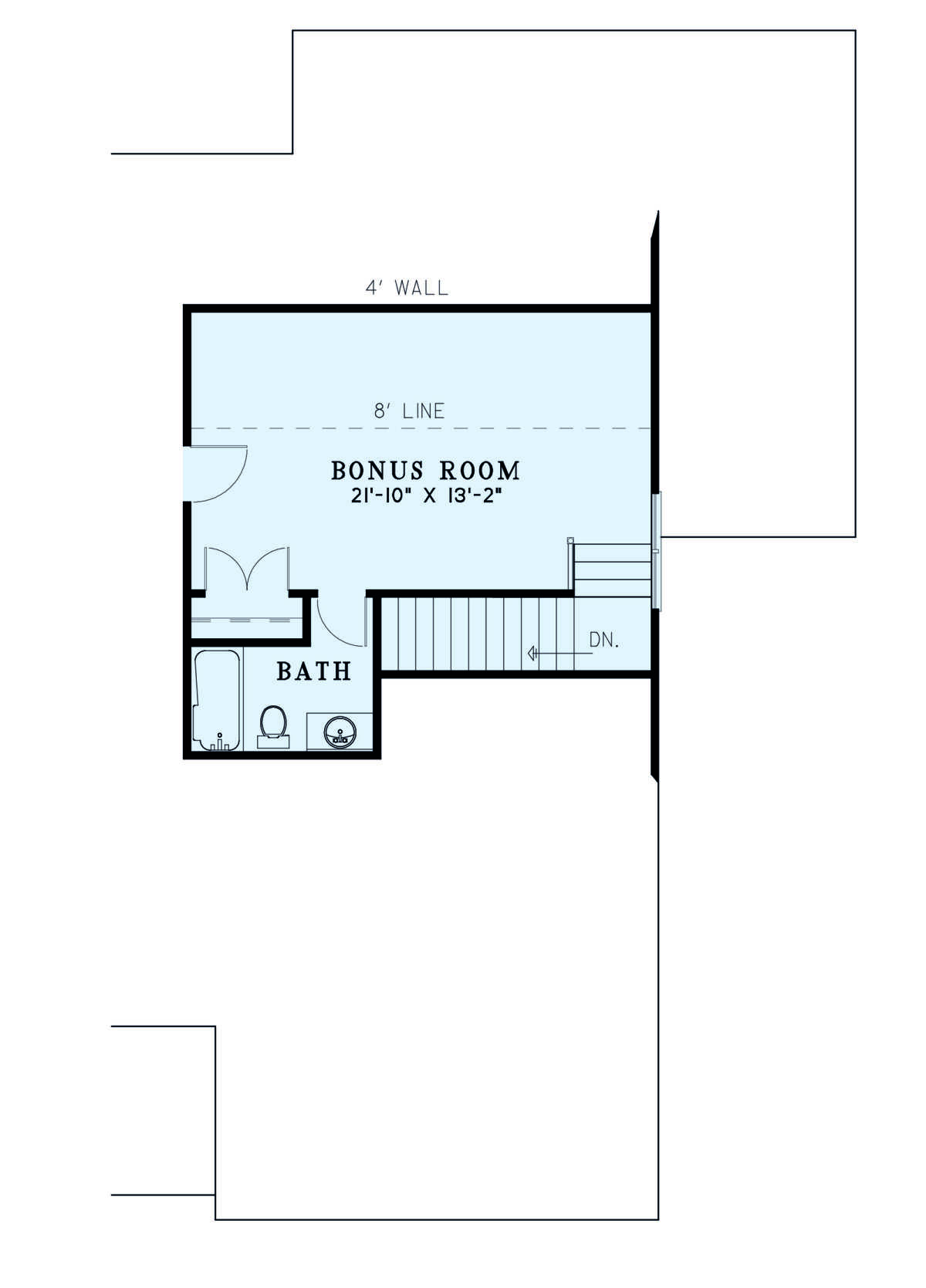 Bonus Room for House Plan #110-01094