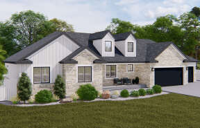 Craftsman House Plan #2802-00153 Elevation Photo