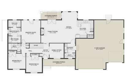 Main Floor for House Plan #2802-00153